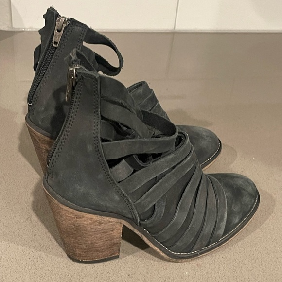 Free People | Anthropologie Hybrid Strappy Heel Ankle Bootie - Picture 3 of 8